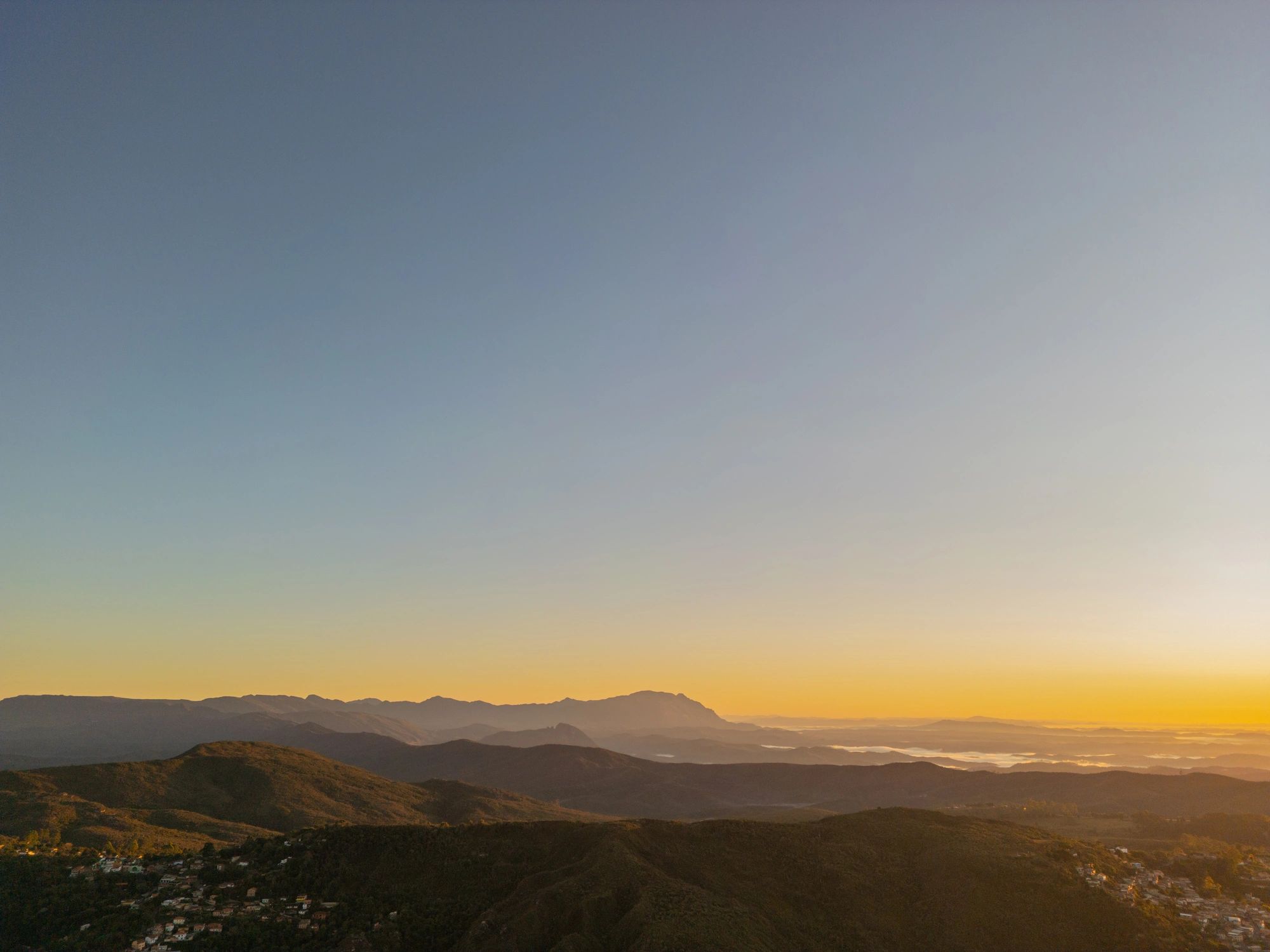 Sunrise over mountains